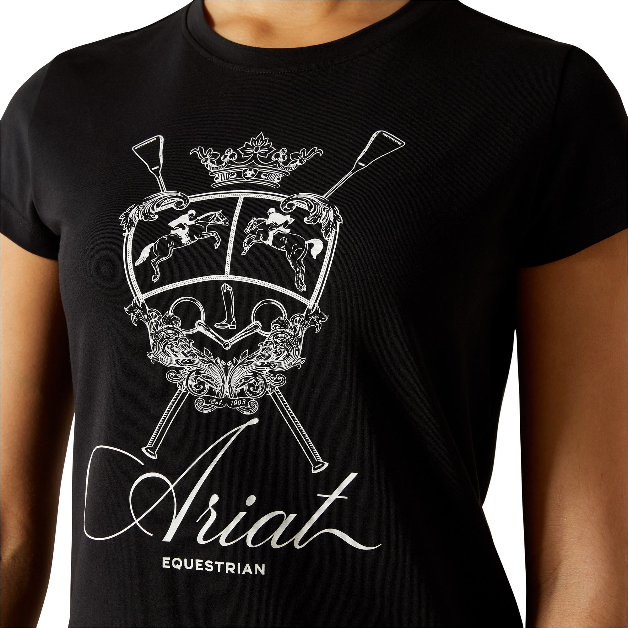2025 Ariat Junior Ritzy Logo T-Shirt 10062568 - Black